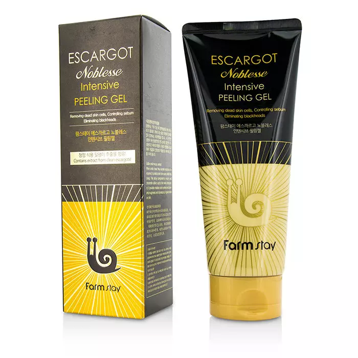 Пилинг-гель с экстрактом королевской улитки FarmStay Escargot Noblesse Intensive Peeling Gel