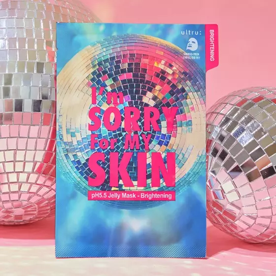 Осветляющая маска для лица I’m Sorry For My Skin pH5.5 Jelly Mask-Brightening (Disco)